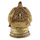 Handmade Brass Oil lamp Engraved Design Indian Pooja Lamp